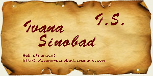 Ivana Sinobad vizit kartica